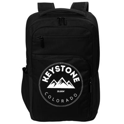 Keystone Colorado CO Mountain Town Funny Gift Elevated CO Skiing Gift Impact Tech Backpack