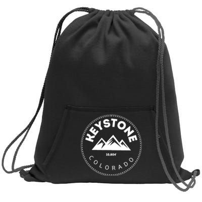 Keystone Colorado CO Mountain Town Funny Gift Elevated CO Skiing Gift Sweatshirt Cinch Pack Bag