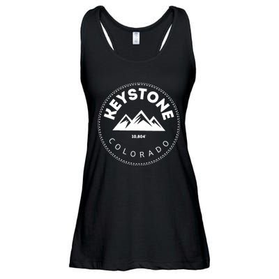 Keystone Colorado CO Mountain Town Funny Gift Elevated CO Skiing Gift Ladies Essential Flowy Tank