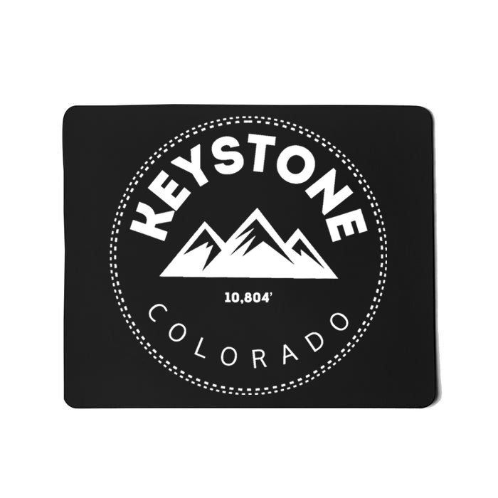 Keystone Colorado CO Mountain Town Funny Gift Elevated CO Skiing Gift Mousepad