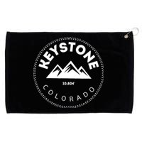 Keystone Colorado CO Mountain Town Funny Gift Elevated CO Skiing Gift Grommeted Golf Towel