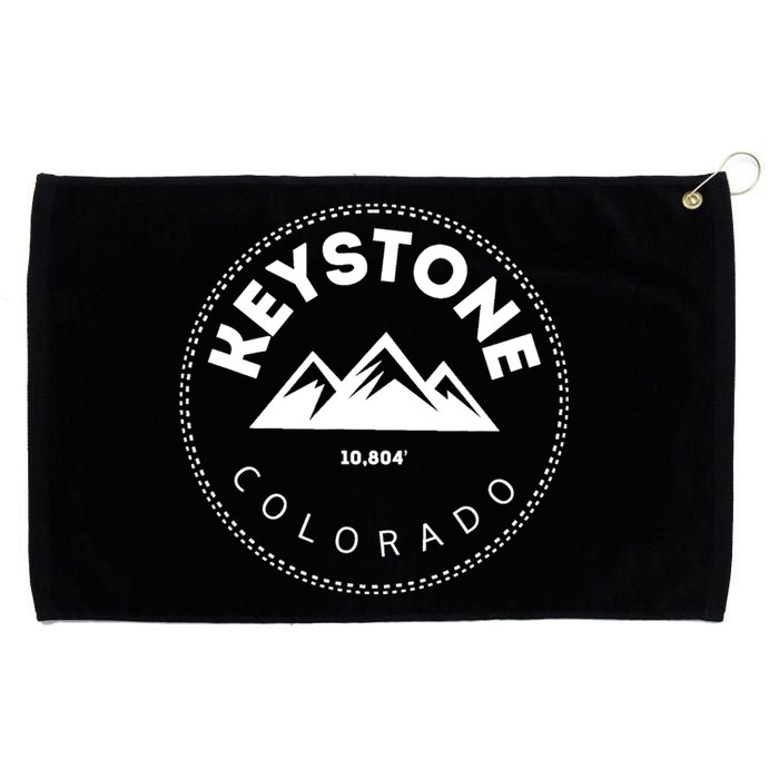 Keystone Colorado CO Mountain Town Funny Gift Elevated CO Skiing Gift Grommeted Golf Towel