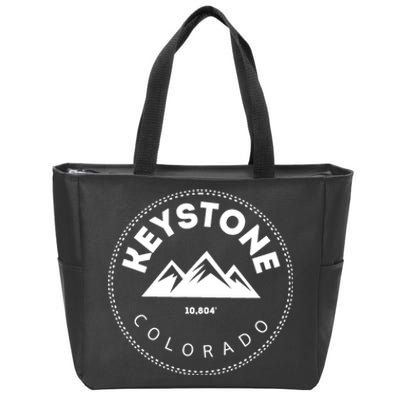 Keystone Colorado CO Mountain Town Funny Gift Elevated CO Skiing Gift Zip Tote Bag