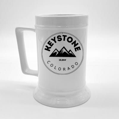 Keystone Colorado CO Mountain Town Funny Gift Elevated CO Skiing Gift Beer Stein