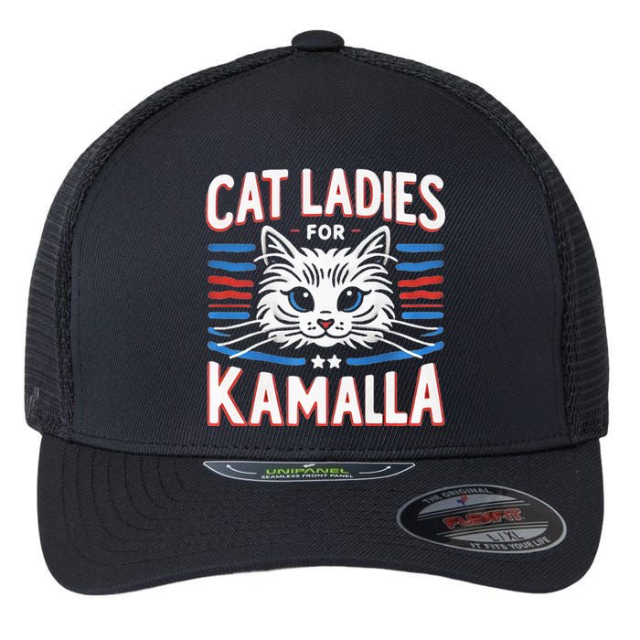 Kamala Crash Comma La Election 2024 Flexfit Unipanel Trucker Cap