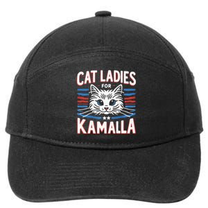 Kamala Crash Comma La Election 2024 7-Panel Snapback Hat