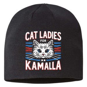 Kamala Crash Comma La Election 2024 Sustainable Beanie