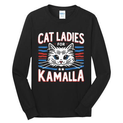 Kamala Crash Comma La Election 2024 Tall Long Sleeve T-Shirt