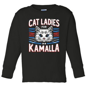 Kamala Crash Comma La Election 2024 Toddler Long Sleeve Shirt