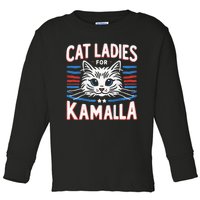 Kamala Crash Comma La Election 2024 Toddler Long Sleeve Shirt