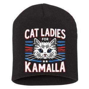 Kamala Crash Comma La Election 2024 Short Acrylic Beanie