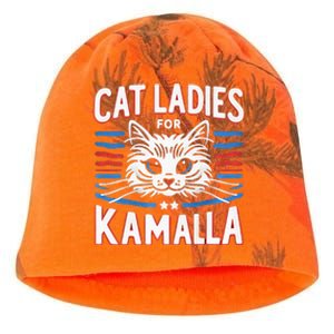 Kamala Crash Comma La Election 2024 Kati - Camo Knit Beanie