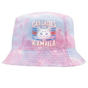 Kamala Crash Comma La Election 2024 Tie-Dyed Bucket Hat