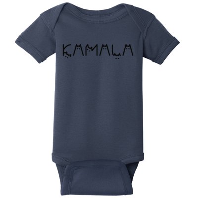 Kamala Cat Cat Shaped Font Letters Subtle Comma La Cute Baby Bodysuit