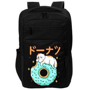 Kawaii Cat Donut Impact Tech Backpack