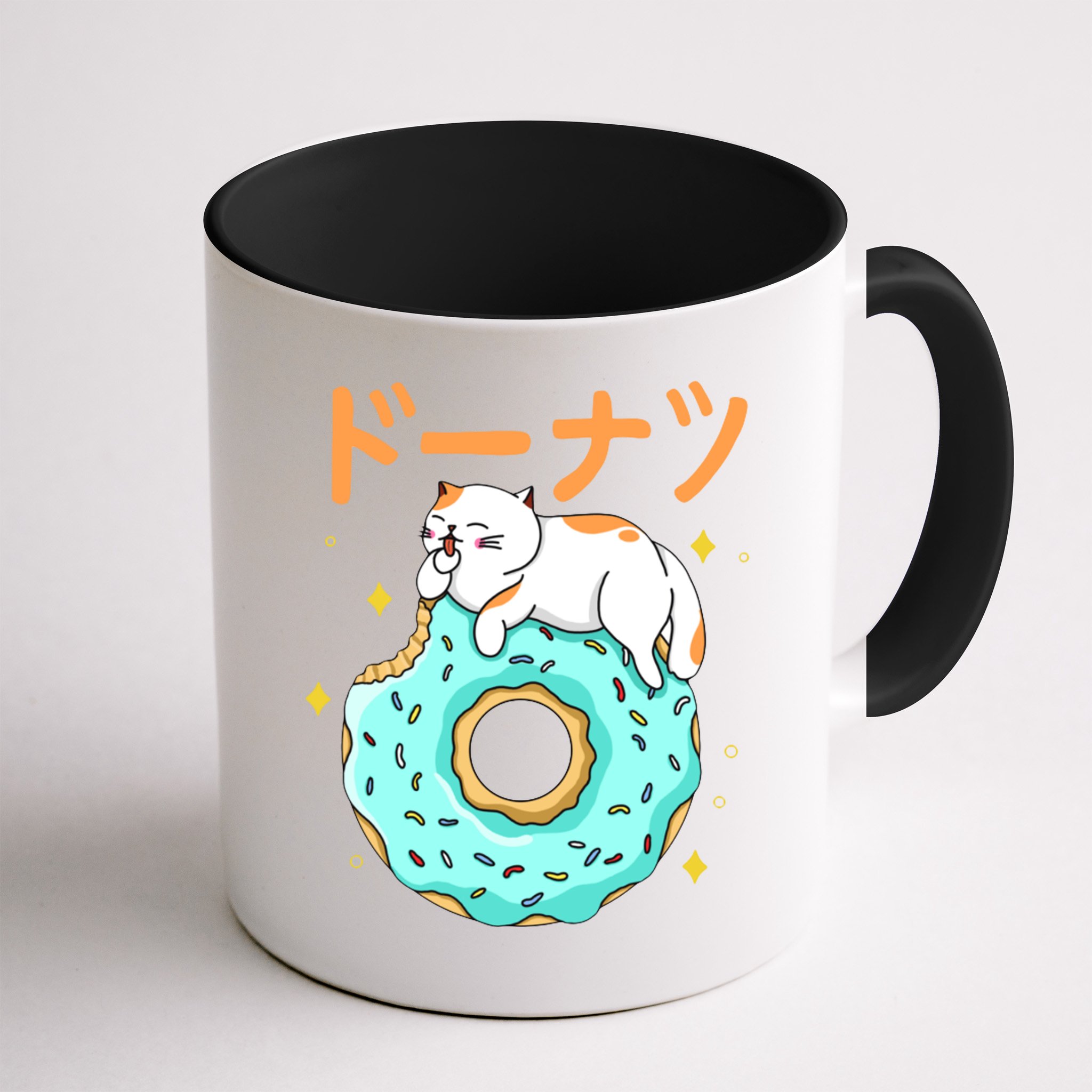 Kawaii Cat Donut Mug