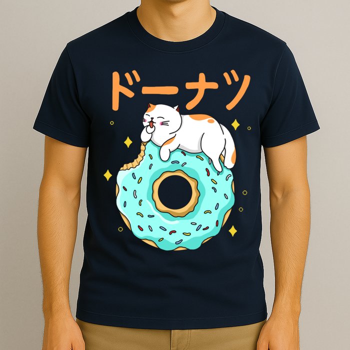 Kawaii Cat Donut T-Shirt