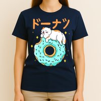 Kawaii Cat Donut T-Shirt