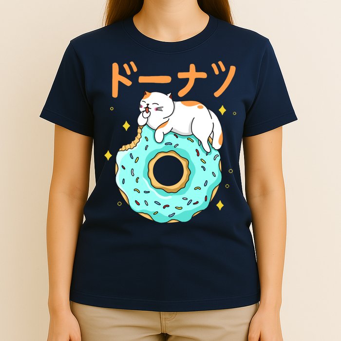 Kawaii Cat Donut T-Shirt