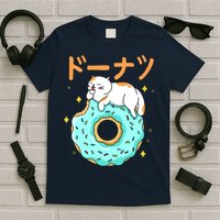 Kawaii Cat Donut T-Shirt
