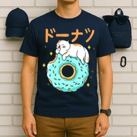 Kawaii Cat Donut T-Shirt