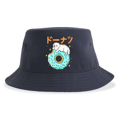 Kawaii Cat Donut Sustainable Bucket Hat