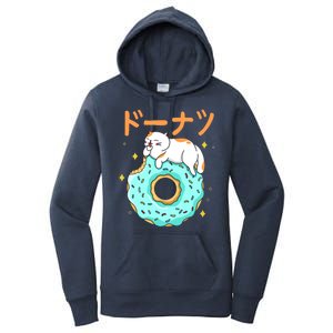 Kawaii Cat Donut Women's Pullover Hoodie