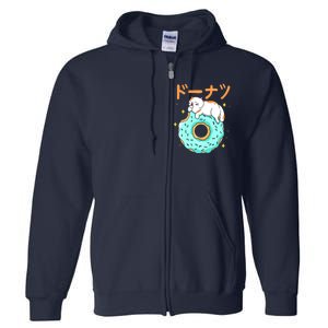 Kawaii Cat Donut Full Zip Hoodie