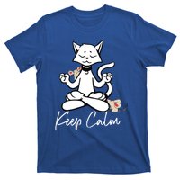 Keep Calm Do Yoga Cat Kitten Meditation Relaxation Gift T-Shirt