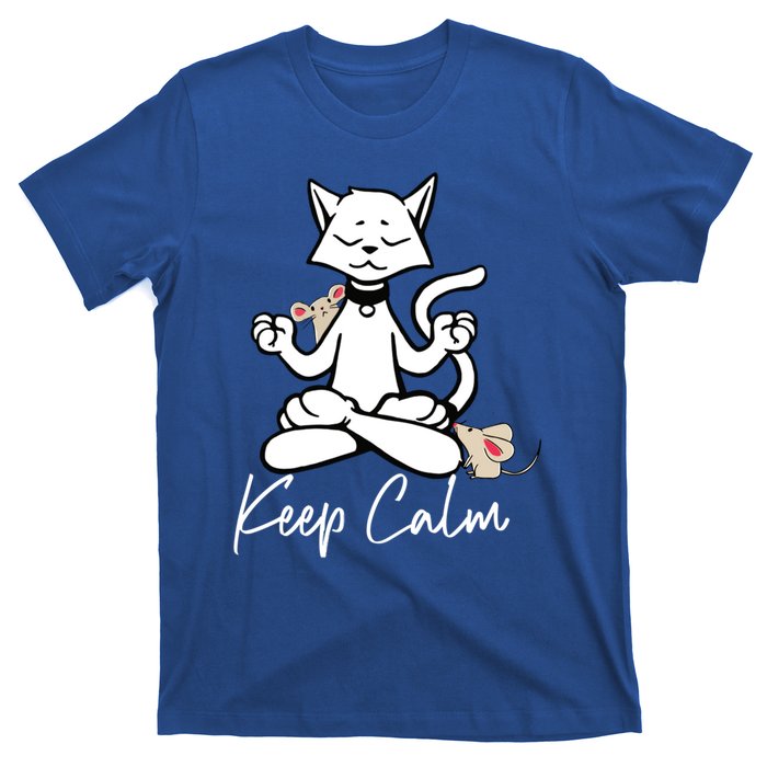 Keep Calm Do Yoga Cat Kitten Meditation Relaxation Gift T-Shirt