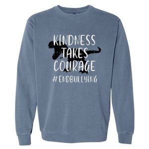 Kindness Courage Dino Unity Day Orange Anti Bullying Garment-Dyed Sweatshirt