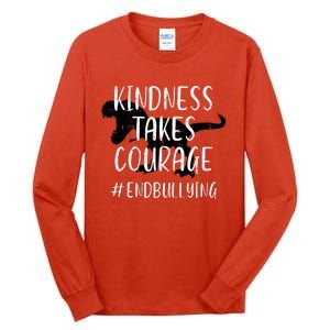 Kindness Courage Dino Unity Day Orange Anti Bullying Tall Long Sleeve T-Shirt