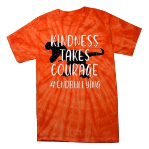 Kindness Courage Dino Unity Day Orange Anti Bullying Tie-Dye T-Shirt