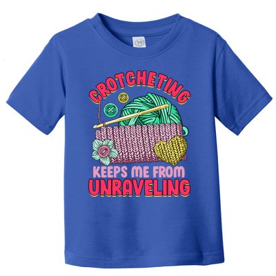 Knitting Crochet Design For Quilting Lover Gift Crocheting Keep Gift Toddler T-Shirt