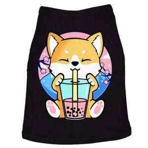 Kawaii Corgi Dog Bubble Tea Boba Anime Neko Japanese Kids Doggie Tank