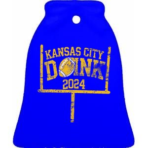 Kansas City Doink 2024 Red Kc Ceramic Bell Ornament