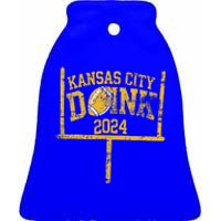 Kansas City Doink 2024 Red Kc Ceramic Bell Ornament