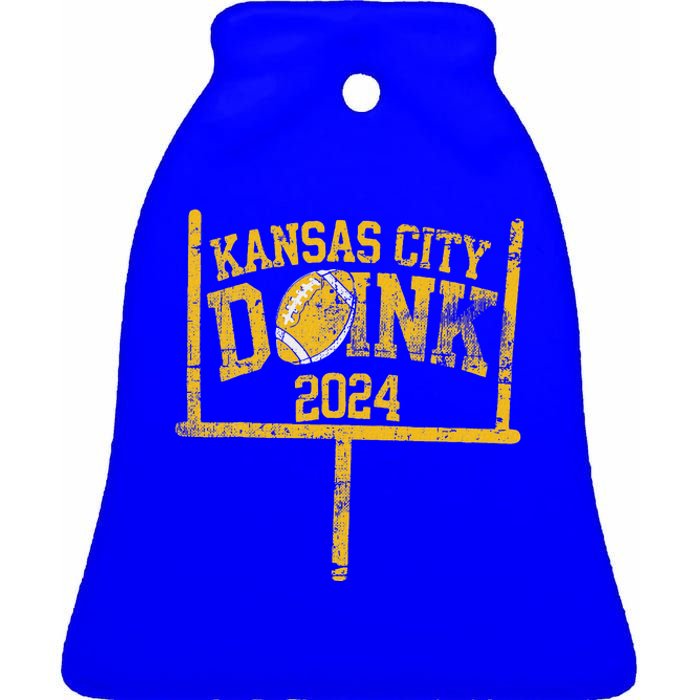 Kansas City Doink 2024 Red Kc Ceramic Bell Ornament