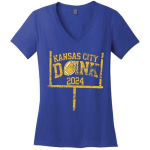 Kansas City Doink 2024 Red Kc Women's V-Neck T-Shirt