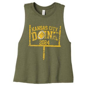 Kansas City Doink 2024 Red Kc Women's Racerback Cropped Tank