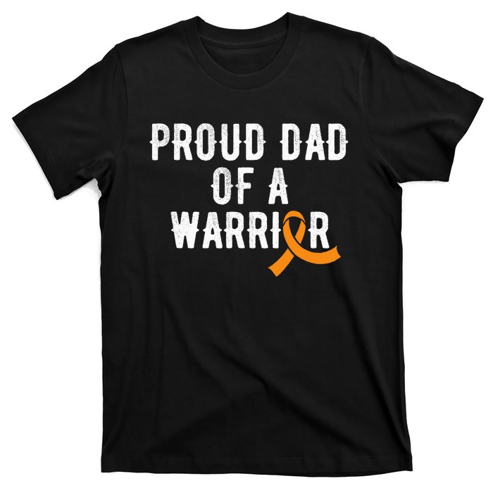 Kidney Cancer Dad Orange Ribbon Kidney Disease Awareness T-Shirt