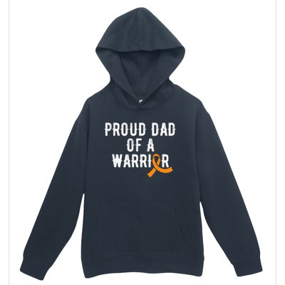 Kidney Cancer Dad Orange Ribbon Kidney Disease Awareness Urban Pullover Hoodie