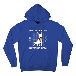 Kawaii Cute Dog Dont Talk To Me Im Eating Pizza Gift Hoodie