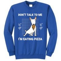 Kawaii Cute Dog Dont Talk To Me Im Eating Pizza Gift Sweatshirt