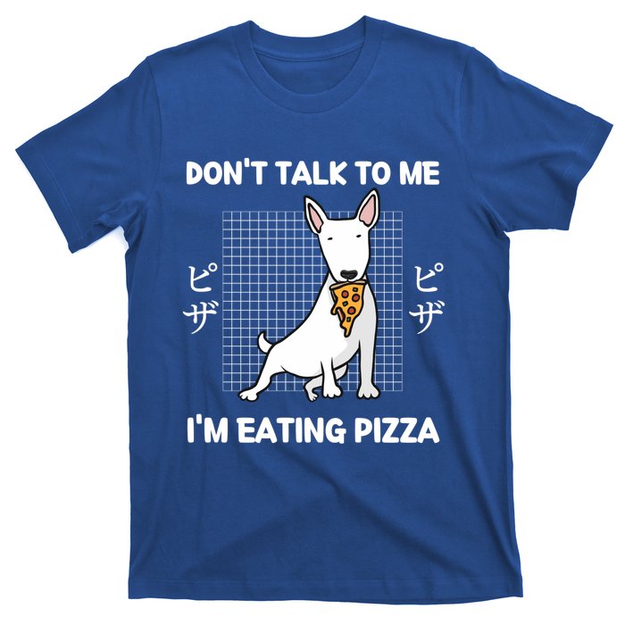 Kawaii Cute Dog Dont Talk To Me Im Eating Pizza Gift T-Shirt