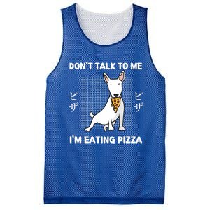 Kawaii Cute Dog Dont Talk To Me Im Eating Pizza Gift Mesh Reversible Basketball Jersey Tank