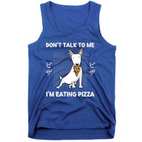 Kawaii Cute Dog Dont Talk To Me Im Eating Pizza Gift Tank Top