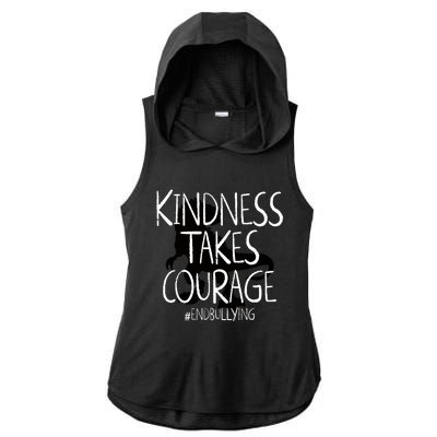 Kindness Courage Dino Kids Unity Day Orange Anti Bullying Ladies PosiCharge Tri-Blend Wicking Draft Hoodie Tank