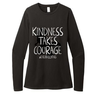 Kindness Courage Dino Kids Unity Day Orange Anti Bullying Womens CVC Long Sleeve Shirt