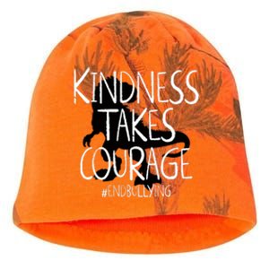 Kindness Courage Dino Kids Unity Day Orange Anti Bullying Kati - Camo Knit Beanie